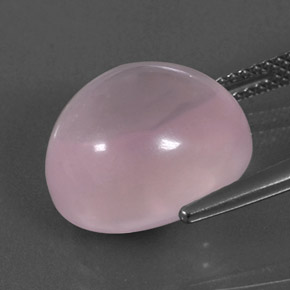 Rose Quartz Gemstone in 14 x 12 mm (calibrated) Size for Sale, Rose Quartz Stone in Pink Color