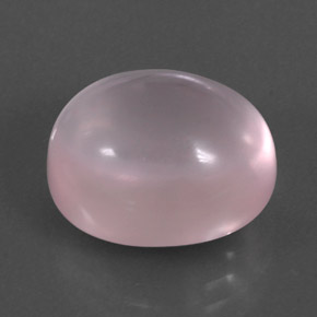 11.24 ct Pink Rose Quartz Stone, Natural Rose Quartz in Oval Cabochon Shape for Sale