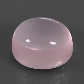 12.24 ct Pink Rose Quartz Stone, Natural Rose Quartz in Oval Cabochon Shape for Sale