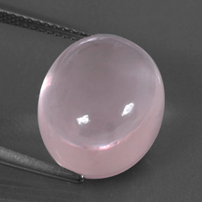 11.24 ct Pink Rose Quartz Gemstone, Rose Quartz Gem in Oval Cabochon Shape for Sale.