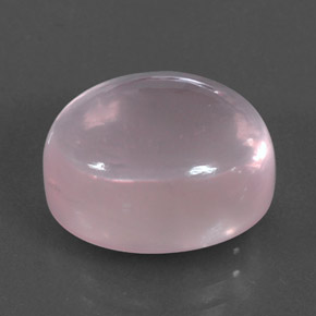 11.24 ct Pink Rose Quartz Stone, Natural Rose Quartz in Oval Cabochon Shape for Sale