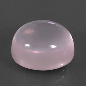 11.59 ct Pink Rose Quartz Stone, Natural Rose Quartz in Oval Cabochon Shape for Sale
