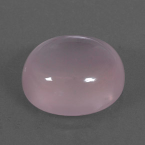 9.83 ct Pink Rose Quartz Stone, Natural Rose Quartz in Oval Cabochon Shape for Sale