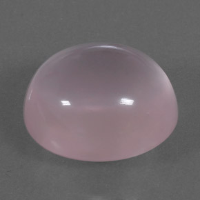 10.24 ct Pink Rose Quartz Stone, Natural Rose Quartz in Oval Cabochon Shape for Sale