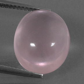 9.42 ct Pink Rose Quartz Gemstone, Rose Quartz Gem in Oval Cabochon Shape for Sale.
