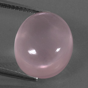 10.85 ct Pink Rose Quartz Gemstone, Rose Quartz Gem in Oval Cabochon Shape for Sale.