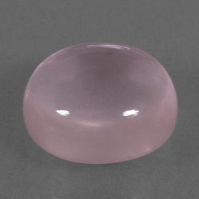 10.85 ct Pink Rose Quartz Stone, Natural Rose Quartz in Oval Cabochon Shape for Sale