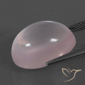 Rose Quartz Gemstone in 18 x 13 mm (calibrated) Size for Sale, Rose Quartz Stone in Coral Pink Color