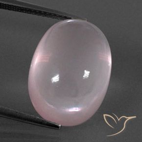 17.04ct Natural Light Pink Rose Quartz, Oval, Transparent