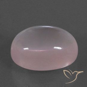 17.04 ct Pink Rose Quartz Stone, Natural Rose Quartz in Oval Cabochon Shape for Sale