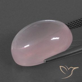Rose Quartz Gemstone in 18 x 13 mm (calibrated) Size for Sale, Rose Quartz Stone in Light Pink Color