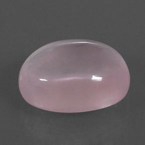 16.36 ct Pink Rose Quartz Stone, Natural Rose Quartz in Oval Cabochon Shape for Sale