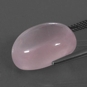 Rose Quartz Gemstone in 18 x 13 mm (calibrated) Size for Sale, Rose Quartz Stone in Light Rose Pink Color