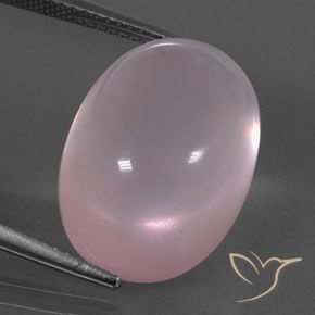 19.79ct Natural Light Pink Rose Quartz, Oval, Transparent