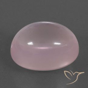 19.79 ct Pink Rose Quartz Stone, Natural Rose Quartz in Oval Cabochon Shape for Sale