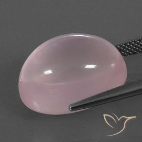 Rose Quartz Gemstone in 18 x 13 mm (calibrated) Size for Sale, Rose Quartz Stone in Light Pink Color