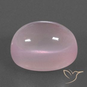 21.24 ct Pink Rose Quartz Stone, Natural Rose Quartz in Oval Cabochon Shape for Sale