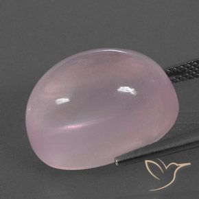Rose Quartz Gemstone in 18 x 13 mm (calibrated) Size for Sale, Rose Quartz Stone in Coral Pink Color