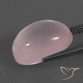 Rose Quartz Gemstone in 18 x 13 mm (calibrated) Size for Sale, Rose Quartz Stone in Coral Pink Color