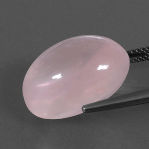 Rose Quartz Gemstone in 18 x 13 mm (calibrated) Size for Sale, Rose Quartz Stone in Light Rose Pink Color
