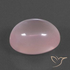 17.46 ct Pink Rose Quartz Stone, Natural Rose Quartz in Oval Cabochon Shape for Sale