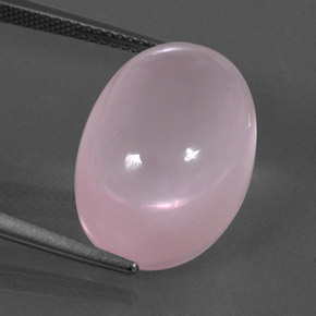 Medium Rose Pink Rose Quartz Gem - 21.3ct Oval Cabochon (ID: 334295)