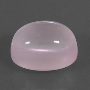 21.33 ct Pink Rose Quartz Stone, Natural Rose Quartz in Oval Cabochon Shape for Sale