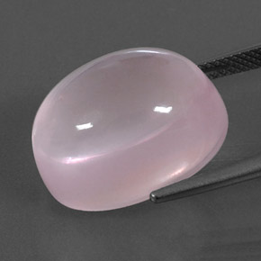 Rose Quartz Gemstone in 18 x 13 mm (calibrated) Size for Sale, Rose Quartz Stone in Medium Rose Pink Color