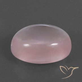 15.59 ct Pink Rose Quartz Stone, Natural Rose Quartz in Oval Cabochon Shape for Sale