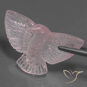 Rose Quartz Gemstone in 41.1 x 24.4 mm Size for Sale, Rose Quartz Stone in Light Pink Color