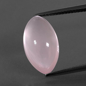 6.97 ct Pink Rose Quartz Gemstone, Rose Quartz Gem in Marquise Cabochon Shape for Sale.