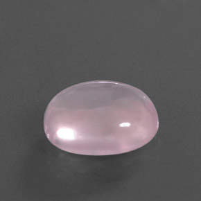 4.95 ct Pink Rose Quartz Stone, Natural Rose Quartz in Oval Cabochon Shape for Sale