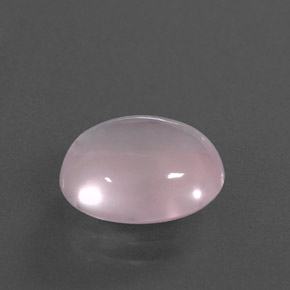 4.89 ct Pink Rose Quartz Stone, Natural Rose Quartz in Oval Cabochon Shape for Sale