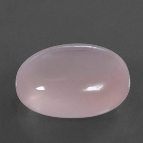 57.21 ct Pink Rose Quartz Stone, Natural Rose Quartz in Oval Cabochon Shape for Sale
