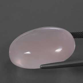 Rose Quartz Gemstone in 28 x 22 mm Size for Sale, Rose Quartz Stone in Light Pink Color