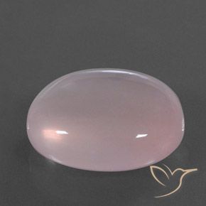 47.87 ct Pink Rose Quartz Stone, Natural Rose Quartz in Oval Cabochon Shape for Sale