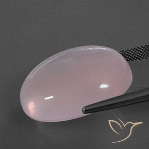 Rose Quartz Gemstone in 26.5 x 21.8 mm Size for Sale, Rose Quartz Stone in Coral Pink Color