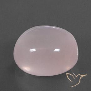 47.24 ct Pink Rose Quartz Stone, Natural Rose Quartz in Oval Cabochon Shape for Sale