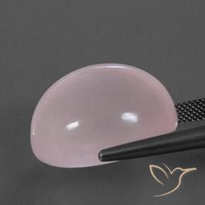 Rose Quartz Gemstone in 22.6 x 19.9 mm Size for Sale, Rose Quartz Stone in Light Pink Color