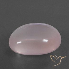49.00 ct Pink Rose Quartz Stone, Natural Rose Quartz in Oval Cabochon Shape for Sale
