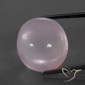 34.11ct Natural Light Pink Rose Quartz, Oval, Transparent
