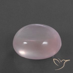 34.11 ct Pink Rose Quartz Stone, Natural Rose Quartz in Oval Cabochon Shape for Sale