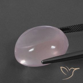Rose Quartz Gemstone in 21.2 x 19.1 mm Size for Sale, Rose Quartz Stone in Light Pink Color