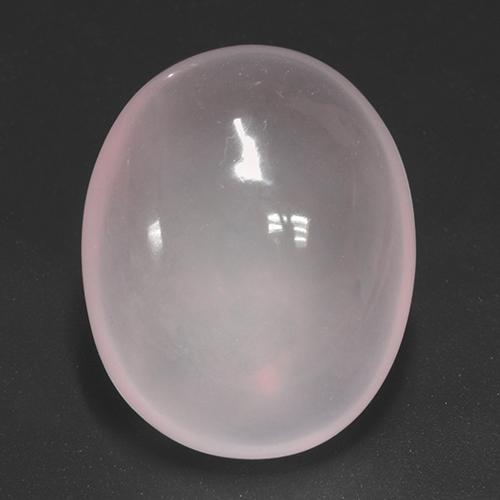 51.22 ct Pink Rose Quartz Gemstone, Rose Quartz Gem in Oval Cabochon Shape for Sale.