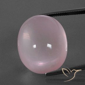43.16ct Natural Coral Pink Rose Quartz, Oval, Transparent