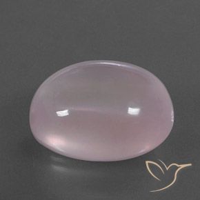 43.16 ct Pink Rose Quartz Stone, Natural Rose Quartz in Oval Cabochon Shape for Sale