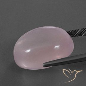Rose Quartz Gemstone in 23.7 x 19.2 mm Size for Sale, Rose Quartz Stone in Coral Pink Color