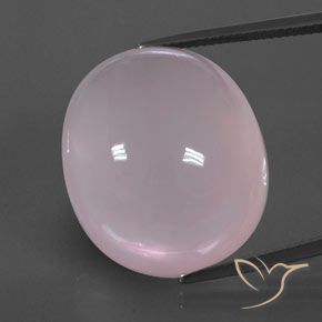 52.78 ct Oval Rose Quartz, 25 x 21.6 mm From South Africa, Photo A
