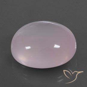 52.78 ct Pink Rose Quartz Stone, Natural Rose Quartz in Oval Cabochon Shape for Sale