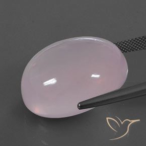 Rose Quartz Gemstone in 25 x 21.6 mm Size for Sale, Rose Quartz Stone in Bubblegum Pink Color